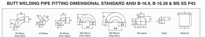 Ansi B16.9 Buttweld Fittings 