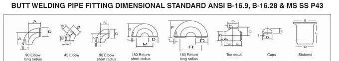 Ansi B16.9 Buttweld Fittings 