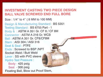 Ball Gate Butterfly Valves